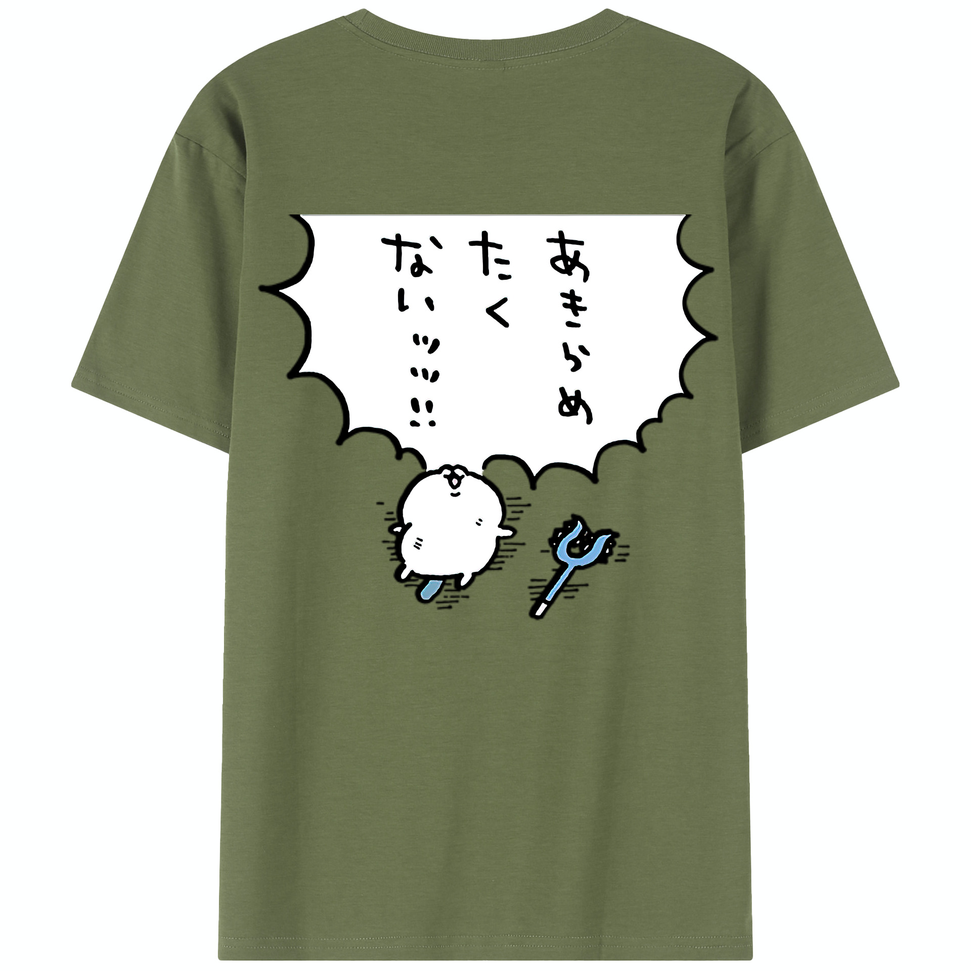 （画像用） ちいかわ ちいかわ Chii-kawa chiikawa 綿100％半袖Tシャツ（背面プリント）